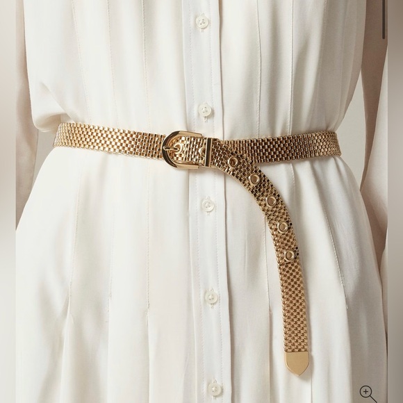 J. Crew Accessories - J. Crew Gold Watchband chain belt